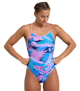 Arena Women's Tropic Lace Back One Piece Swimsuit