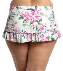 La Blanca Women's Plus Mystic Palms Swim Skirt