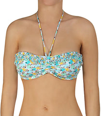 Beach House Swimwear Maui Floral Bandeau Bra Bikini Top