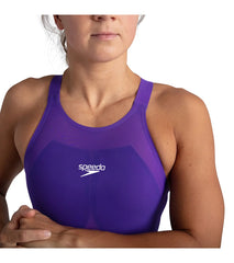 Speedo Women's Fastskin LZR Pure Valor Closed Back Kneeskin Tech Suit Swimsuit