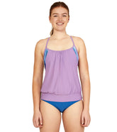 Speedo Women's Blouson Tankini Top