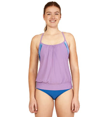 Speedo Women's Blouson Tankini Top