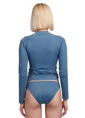 JOLYN Women's Noonan Solid Long Sleeve Rash Guard