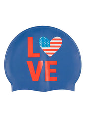 Sporti Love USA Silicone Swim Cap