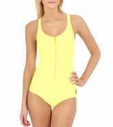 Body Glove Womens Zip Tank One Piece Swimsuit