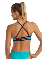 TYR Women's Lapped Durafast Elite Trinity Bikini Top