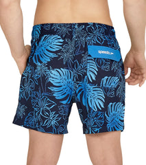 Speedo Men's 16" Coral Tides Redondo Edge Comfort Liner Swim Trunks