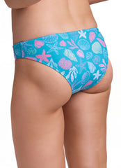 JOLYN Women's Coral Blush Andy Printed Bikini Bottom