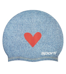 Sporti x Alex & Gretchen Walsh Blue Jean Baby Silicone Swim Cap