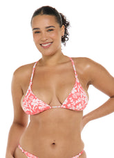 Body Glove Women's Blooms Ashlyn Triangle Tie Back Bikini Top