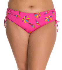Anne Cole Plus Size Umbrella's Alex Side Tie Pant Bottom