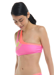 Body Glove Women's Rays Smash Strappy One Sholder Bikini Top