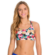 Body Glove Breathe Good To Go Floral Medium Support Sports Bra