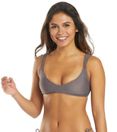 Volcom Simply Solid V Neck Bikini Top