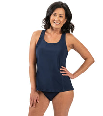 Dolfin Aquashape Women's Solid Twist Back Tankini Top