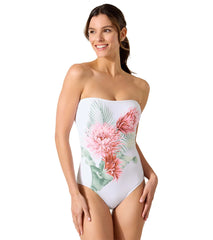 Tommy Bahama Breezy Botanical Bandeau One Piece Swimsuit