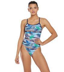 Sporti Tropic Thin Strap One Piece Swimsuit