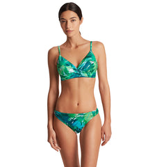 Lauren Ralph Lauren Women's Cartago Palms Single Strap Twist Underwire Bikini Top