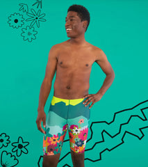 Sporti x She Is This Limited Edition Mountain Flower Jammer Swimsuit