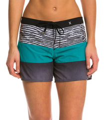 Hurley Women's Phantom Printed Stripe 5" Beachrider Boardshort
