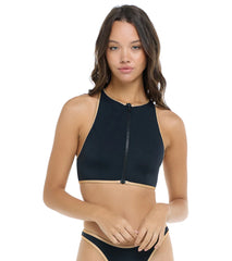 Body Glove Women's Undersea Call Me High Neck Crop Bikini Top
