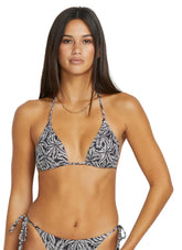 Volcom Women's Print Be My Frond Halter Triangle Bikini Top
