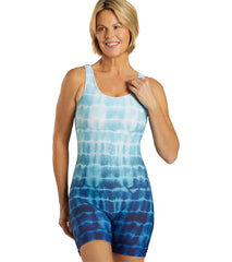 Sporti Unitard Shibori Ombre One Piece Swimsuit