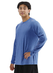 TYR Men's SunDefense Long Sleeve UPF 50+ Swim Shirt