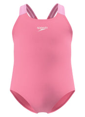 Speedo Girls' Color Block Medalist One Piece Swimsuit (Baby, Toddler, Little Kid)