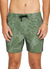 Volcom Men's Lido Print 16" Swim Trunks