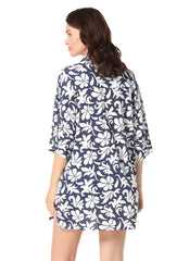 Beach House Women's Block Trop Harper Boyfriend Shirt Cover Up