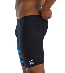 TYR Men's Valiance Large Logo Jammer Swimsuit