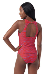 Sporti Active Tidal Dots High Neck Tankini Top