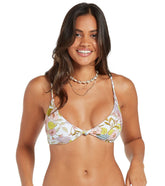 Volcom Women's Big Poppy V Neck Bikini Top