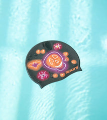 Sporti Spooky Neon Silicone Swim Cap