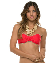Body Glove Straightaway Molded Cup Twist Bandeau Top