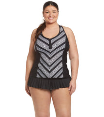 Beach House Plus Size Paloma Beach Sophie Pleated Swim Skirt