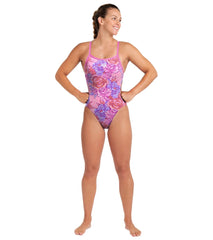 Arena Women's Breast Cancer Awareness Challenge Back One Piece Swimsuit