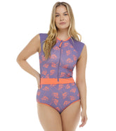 Body Glove Women's Dandelion Stand Up Cap Sleeve One Piece Paddle Suit