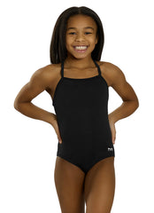 TYR Girls' Solid Durafast Elite Addy Diamondfit One Piece Swimsuit (Little Kid, Big Kid)