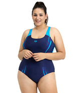 Arena Women's Plus Size Spikes Swim Pro Back One Piece Swimsuit