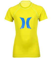 Hurley Youth Girls' Horizon S/S Rash Guard (7-14)