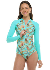 Body Glove Women's Molokini Chanel Long Sleeve One Piece Paddle Suit