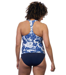 EQ Swimwear Women's Royal Hawaiian Maternity Tankini Top