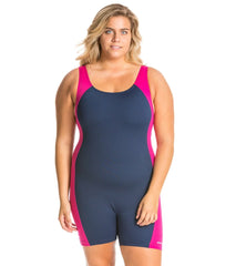 Waterpro Polyester Splice Plus Size Unitard