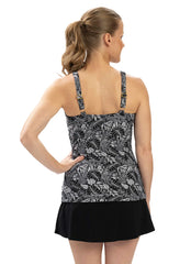 Dolfin Women's Aquashape Print Wrap Front Tankini Top