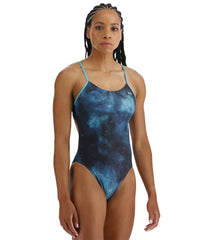TYR Women's Cosmic Night Cutoutfit One Piece Swimsuit