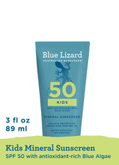 Blue Lizard Kids' Mineral SPF 50 Sunscreen Lotion Tube 3 oz