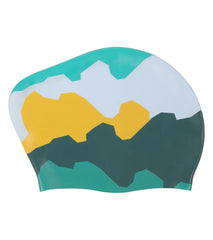 Sporti x She Is This Limited Edition Mountain Long Hair Bun Silicone Swim Cap