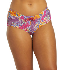 Sporti Active Floral Patchwork Cheeky Boyshort Swim Bottom